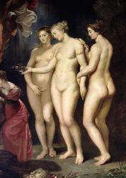 Cykl Medycejski: Wychowanie Marii Medycejskiej, detal Trzech Gracji, 1621-25